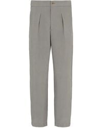 Giorgio Armani - Pleated-Front Trousers - Lyst
