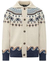 Alanui - Sweet Winter Jacquard-Knit Cardigan - Lyst