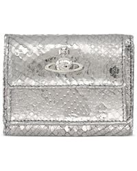 Vivienne Westwood - Orb Snakeskin-Effect Wallet - Lyst