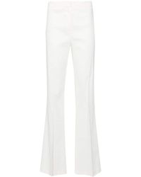 Pinko - High-waisted Linen-blend Trousers - Lyst