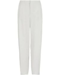 Giorgio Armani - High-Waisted Tapered Trousers - Lyst