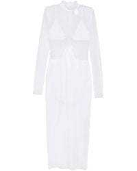 Mazzei - Margherita Mesh-Panelled Dress - Lyst
