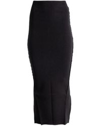 Rick Owens - Maxi-Rok Met Split - Lyst