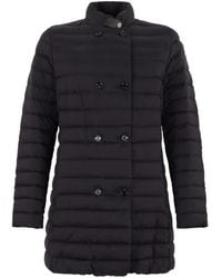 Moorer - Berry-S3 Quilted Double-Breasted Coat - Lyst