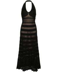 Twinset - Open-Knit Maxi Dress - Lyst