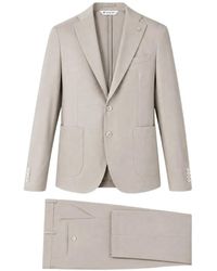 Manuel Ritz - Single-Breasted Notched-Lapels Suit - Lyst