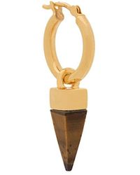 Northskull Ohrring mit Pyramiden-Anhänger - Mettallic