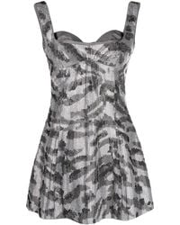 Gcds - Mina Bell Crystal-Embellished Minidress - Lyst