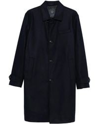 Fay - Button-Fastening Welt-Pocket Coat - Lyst