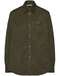 Valentino Garavani - V-Detail Shirt Jacket - Lyst