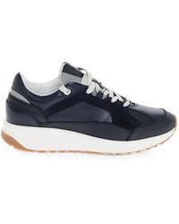 Moorer - Hopian Suede-Insert Lace-Up Sneakers - Lyst
