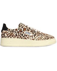 Autry - Aulw-Ja04 Medalist Leopard-Print Sneakers - Lyst