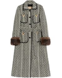 Valentino Garavani - Printed Single-Breasted Coat - Lyst