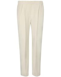 Brunello Cucinelli - Silk And Acetate Crêpe Cady Tailored Jogger Trousers - Lyst