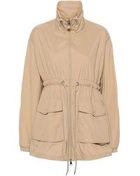 Moncler Brown Nylon Sainbel Parka in Black | Lyst Canada