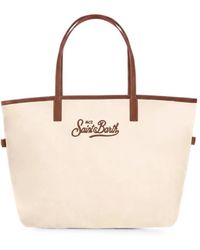 MC2 Saint Barth - Saint Barth Logo-Embroidered Tote Bag - Lyst