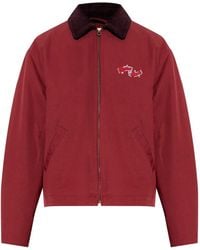 KENZO - Giacca Con Ricamo E Logo - Lyst