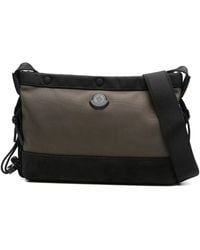 Moncler - Logo-Plaque Messenger Bag - Lyst