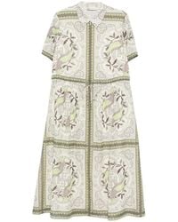 Tory Burch - Bird Midi-Jurk Met Paisley-Print - Lyst