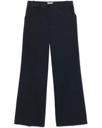 P.A.R.O.S.H. - Cotton Twill Tailored Trousers - Lyst