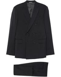 Emporio Armani - Double-Breasted Virgin-Wool Suit - Lyst