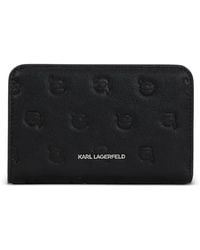 KARL LAGERFELD - Ikon Monogram Wallet - Lyst