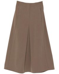 Rains - Pleated Logo-Patch Maxi Skirt - Lyst