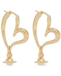 Vivienne Westwood - Emily Heart-Hoop Earrings - Lyst
