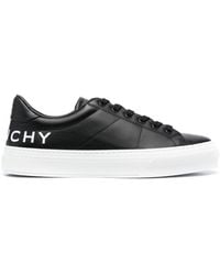 Givenchy - Logo-print Leather Sneakers - Lyst
