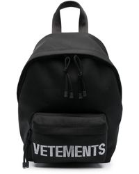 Vetements - Crystal-embellished-logo Backpack - Lyst
