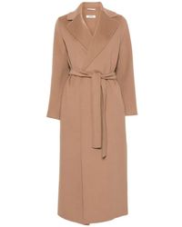 Max Mara - Cappotto Con Cintura E Revers Classici - Lyst
