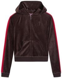 Juicy Couture - Heritage Stripe-Detail Hoodie - Lyst