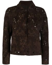 S.w.o.r.d 6.6.44 - Guipure-lace Shirt Jacket - Lyst