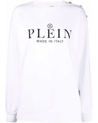 Philipp Plein - Logo-Print Crew Neck Sweatshirt - Lyst