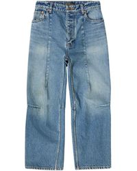Balenciaga - Cropped-Jeans mit Stone-Wash-Effekt - Lyst
