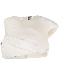 Entire studios - Asymmetrisches Top Mit Polsterung - Lyst