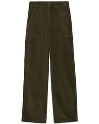 Momoní - Hibiscus Bis Garment-Dyed Velvet Trousers - Lyst