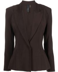 Norma Kamali - Single-breasted Fitted Blazer - Lyst