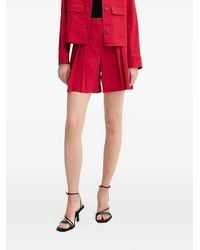 Theory - Geplooide Shorts - Lyst