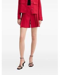 Theory - Pleated Front Shorts - Lyst