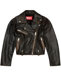 DIESEL - L-edme Leather Jacket - Lyst