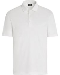 ZEGNA - High Performance Wool Polo Shirt - Lyst