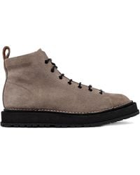 Buttero - Suede Lace-Up Ankle Boots - Lyst