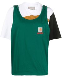 Marni - Camiseta con diseño colour block - Lyst