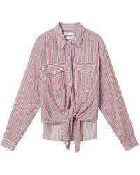 Isabel Marant - Gestreept Blouse Met Zak - Lyst