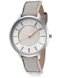 ARMANI EXCHANGE - Montre À Détail De Logo Mm - Lyst