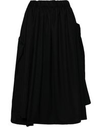Comme des Garçons - Asymmetric Design Wool Skirt - Lyst