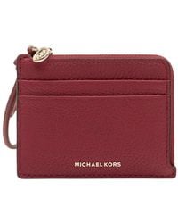 MICHAEL Michael Kors - Petit Porte-Cartes Jet Set En Cuir Grainé - Lyst