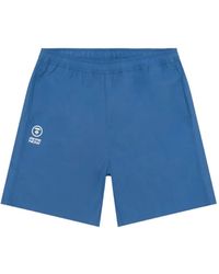 Aape By A Bathing Ape - Logo-Print Drawstring Shorts - Lyst
