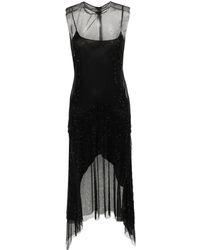 Philosophy Di Lorenzo Serafini - Rhinestone-Embellished Midi Dress - Lyst